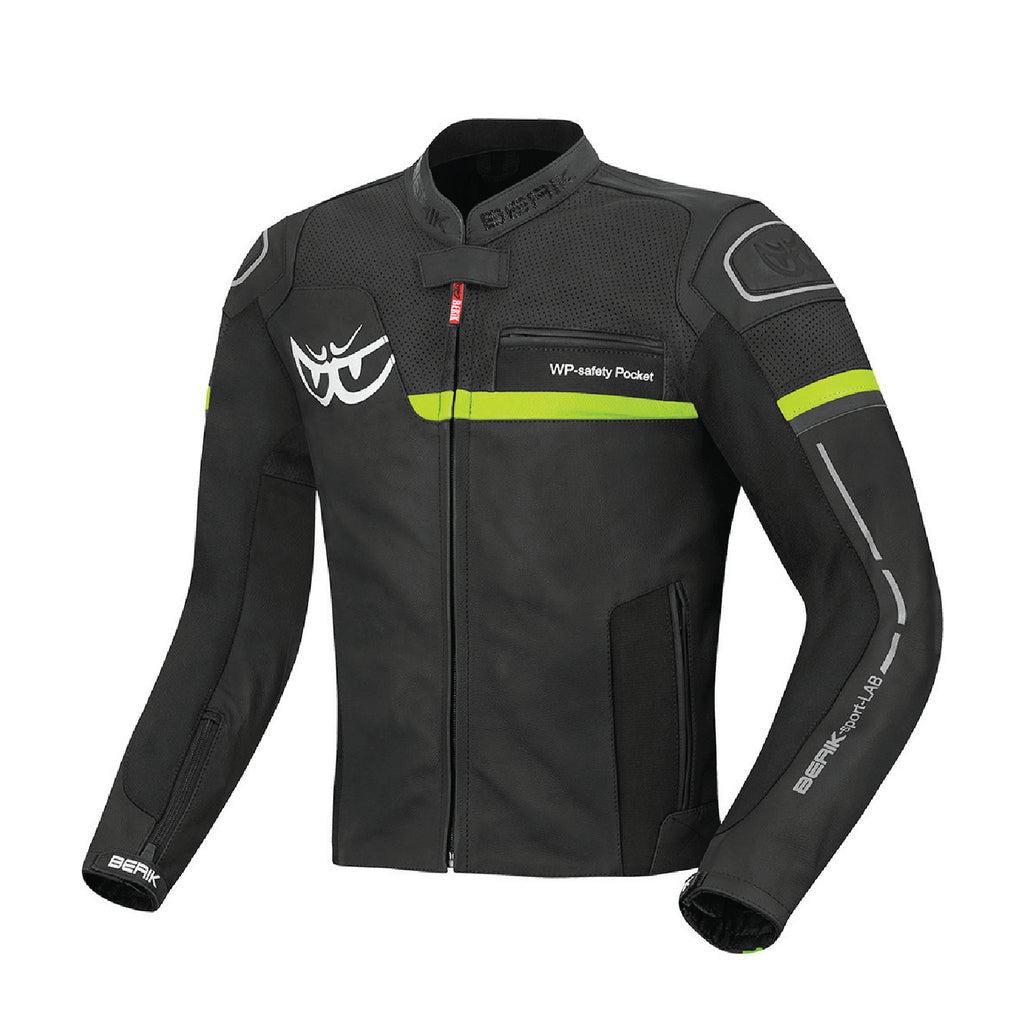 Berik 2.0 Sportivo Leather Jacket - Flou Yellow – Metal Motorcycles Berik 2.0 Sportivo Leather Jacket - Flou Yellow – Metal Motorcycles