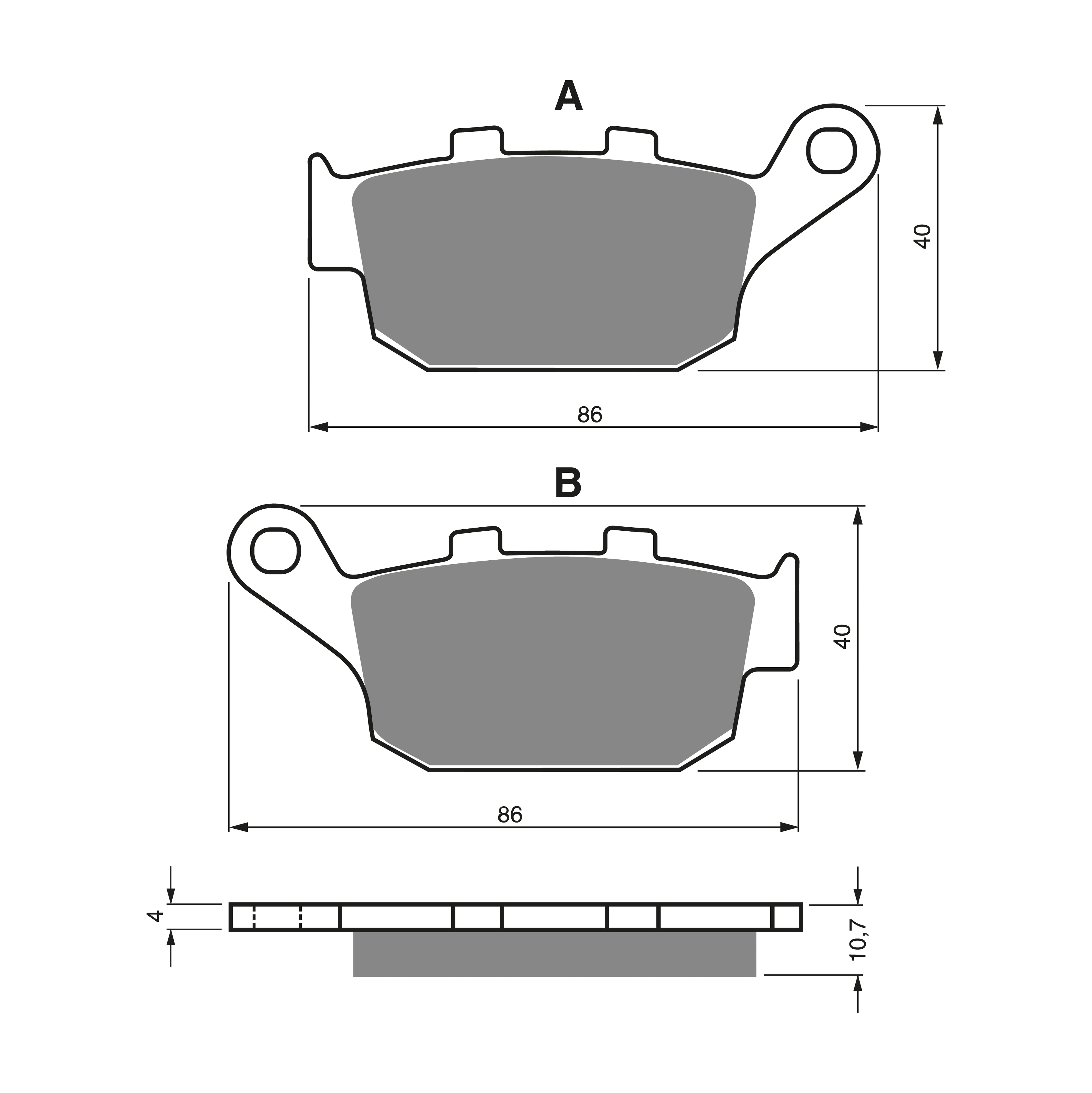 Goldfren Brake Pads - 020 S3