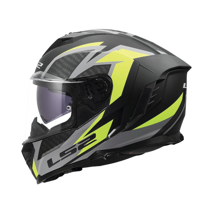 LS2 FF818 Storm III - Dynamo Matt Black HV Yellow